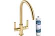 Abode Globe Aquifier Mixer Tap - Brushed Brass