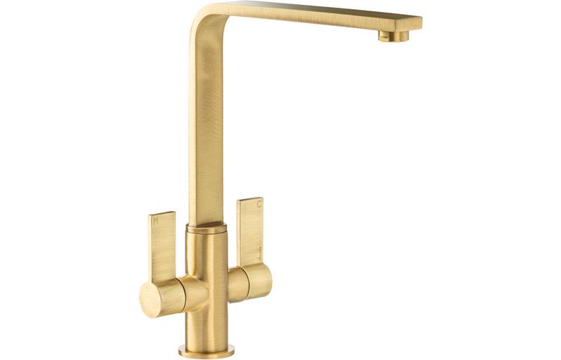 Abode Quantic Monobloc Mixer Tap - Brushed Brass