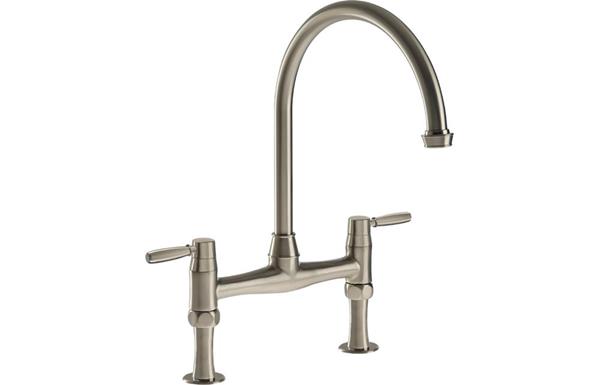 Abode Brompton Bridge Mixer Tap - Pewter