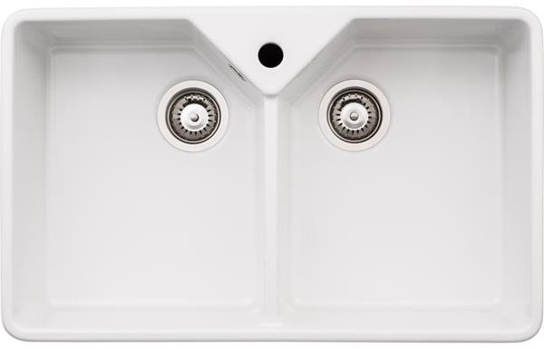 Abode Provincial Large 2B Undermount Sink - White