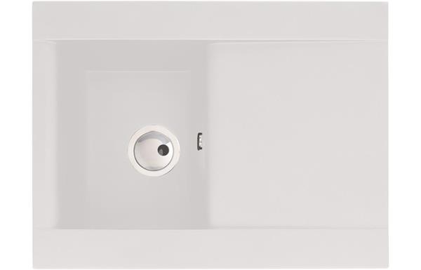 Abode Aspekt 1B & Drainer Granite Inset Sink - White