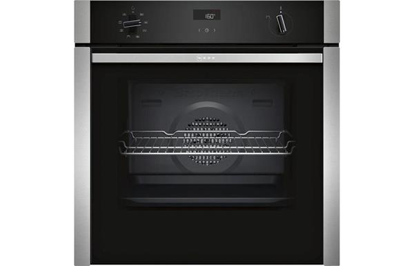 Neff N50 B4ACF1AN0B B/I Single Slide&Hide® Electric Oven - St/Steel