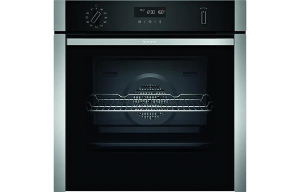 Neff N50 B6ACH7HH0B B/I Single Slide&Hide® Pyrolytic Oven - St/Steel