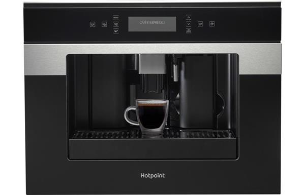 Hotpoint CM 9945 H Fully Automatic Coffee Machine - Dark Grey Glass