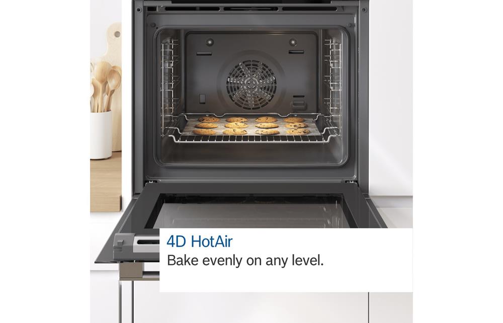 Bosch Serie 8 CMG656BS1 B/I Compact Oven w/Microwave Brushed Steel