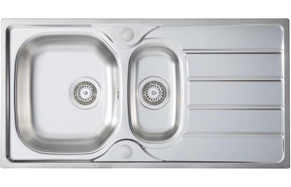 Prima 1.5B 965x500mm Inset Sink - St/Steel