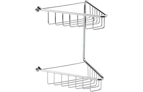 Lissy 2-Tier Corner Shower Caddy - Chrome