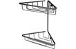 Lissy 2-Tier Corner Shower Storage - Black