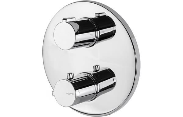 Vema Round Two Outlet Thermostatic Valve