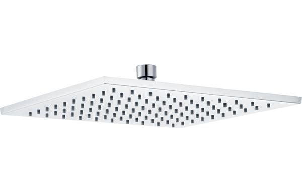 Square Brass 250mm Showerhead - Chrome