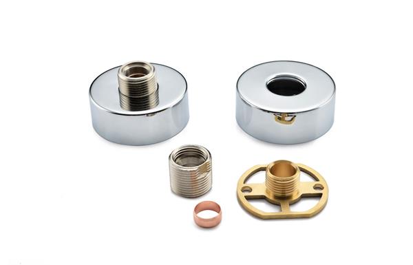 Exposed Shower Valve Fast Fitting Kit Round (Pair)