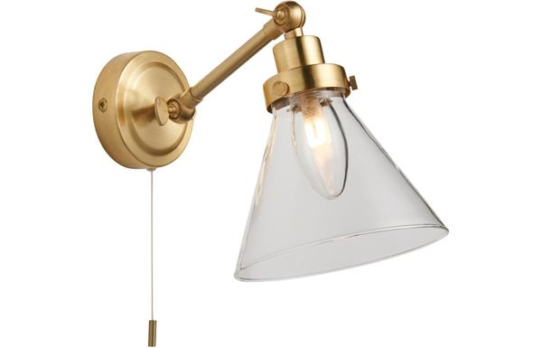 Boxframe Wall Light - Brushed Brass