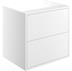 Albia 600mm 2 Drawer Wall Hung Basin Unit (No Top) - Matt White