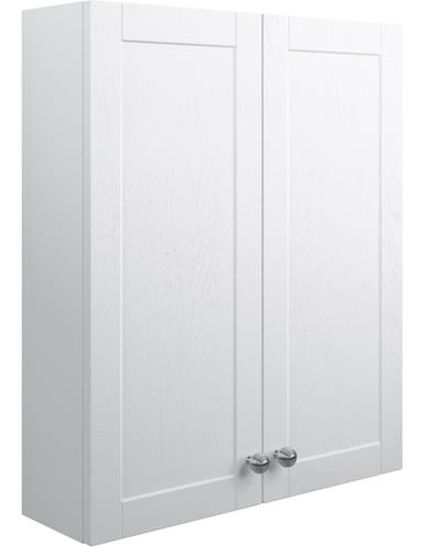 Valinso 600mm 2 Door Wall Unit - Satin White Ash