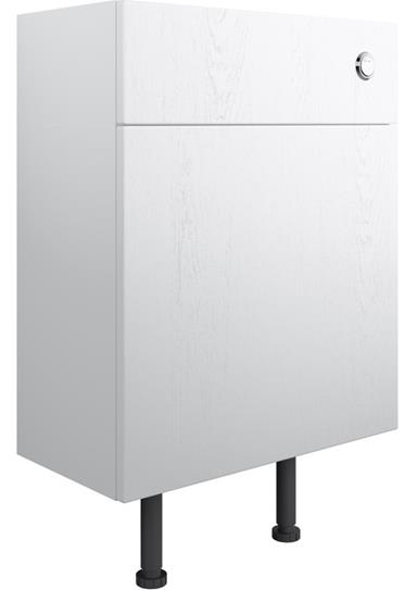 Valinso 600mm WC Unit - Satin White Ash