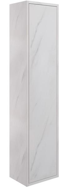 Albia 300mm 1 Door Wall Hung Tall Unit - Marble