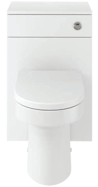 Tarassa 500mm Bordeaux WC Unit Pack - White Gloss