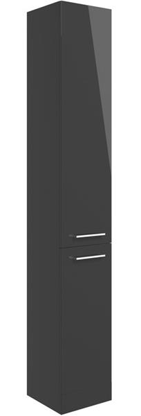 Sabanto 350mm Floor Standing 2 Door Tall Unit - Anthracite Gloss