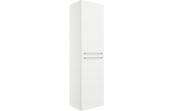 Lambros 454mm Wall Hung 2 Door Tall Unit - White Gloss