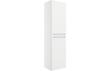 Lambros 454mm Wall Hung 2 Door Tall Unit - White Gloss