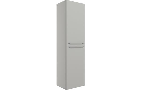 Lambros 454mm Wall Hung 2 Door Tall Unit - Grey Gloss