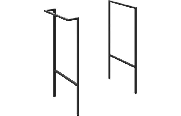 Morino Optional Frame w/Integrated Towel Rail - Black