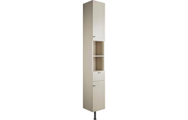 Valinso 300mm 2 Door Tall Unit - Matt Latte