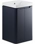 Manhatos 500mm 2 Door Floor Standing Cloakroom Basin Unit - Matt Indigo