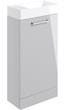 Sabanto 410mm Floor Standing 1 Door Basin Unit w/Basin - Grey Gloss