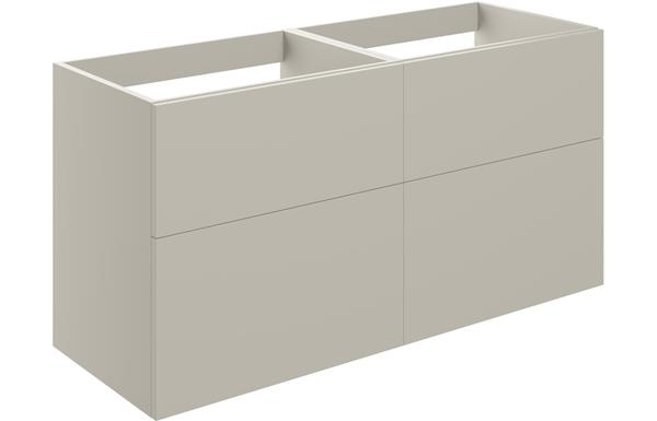 Morino 1180mm 4 Drawer Wall Unit (No Top) - Matt Latte