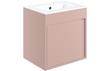 Carina 510mm Wall Hung Unit Inc. Basin - Matt Antique Rose