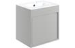 Carina 510mm Wall Hung Unit Inc. Basin - Matt Light Grey