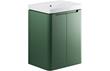 Manhatos 600mm 2 Door Floor Standing Basin Unit - Matt Sage Green