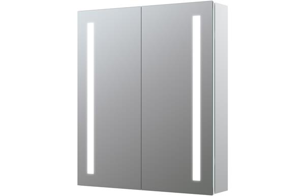 Kenjos 600mm 2 Door Front-Lit LED Mirror Cabinet