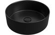 Luxley 355mm Ceramic Round Washbowl & Waste - Matt Black