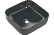 Luxley 400mm Ceramic Square Washbowl & Waste - Matt Black