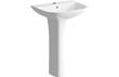 Nicey 560x450mm 1TH Basin & Full Pedestal (Boxed)