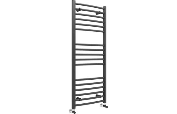 Quadranta Curved 30mm Ladder Radiator 500x1200mm - Anthracite