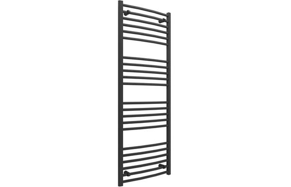 Quadranta Curved 30mm Ladder Radiator 500x1600mm - Anthracite