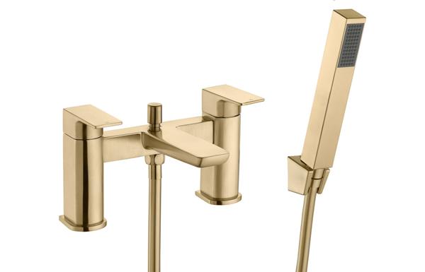 Berrinios Bath Shower Mixer - Brushed Brass