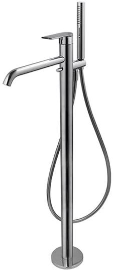 Vema Timea Floor Standing Bath/Shower Mixer - Chrome