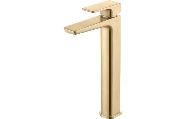 Berrinios Mono Tall Basin Tap - Brushed Brass