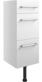 Venosia 300mm 3 Drawer Unit - White Gloss