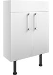 Venosia 600mm Slim Basin Unit - White Gloss