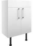 Venosia 600mm Basin Unit - White Gloss