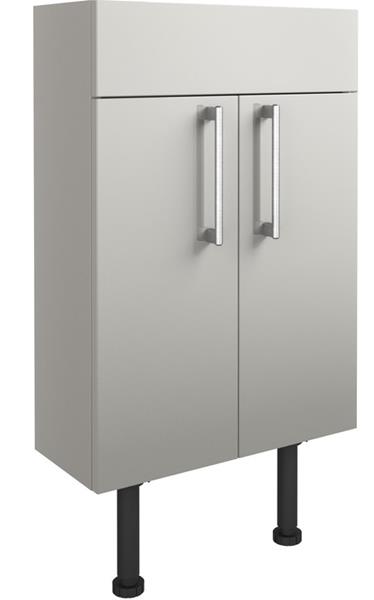 Venosia 500mm Slim Basin Unit - Light Grey Gloss