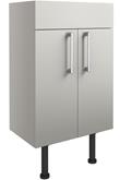 Venosia 500mm Basin Unit - Light Grey Gloss