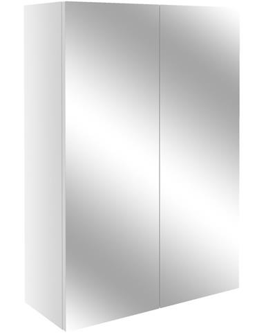 Venosia 500mm Mirrored Unit - White Gloss