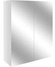 Venosia 600mm Mirrored Unit - White Gloss