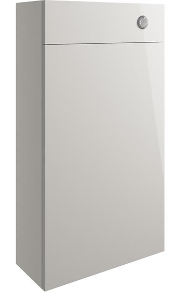 Butlas 500mm Slim WC Unit - Pearl Grey Gloss